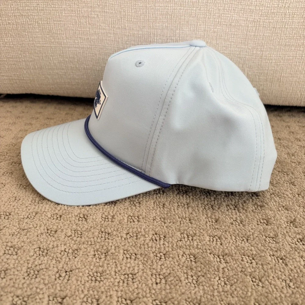 Swannies Adjustable Snapback Golf Logo Hat in Light Blue NWOT